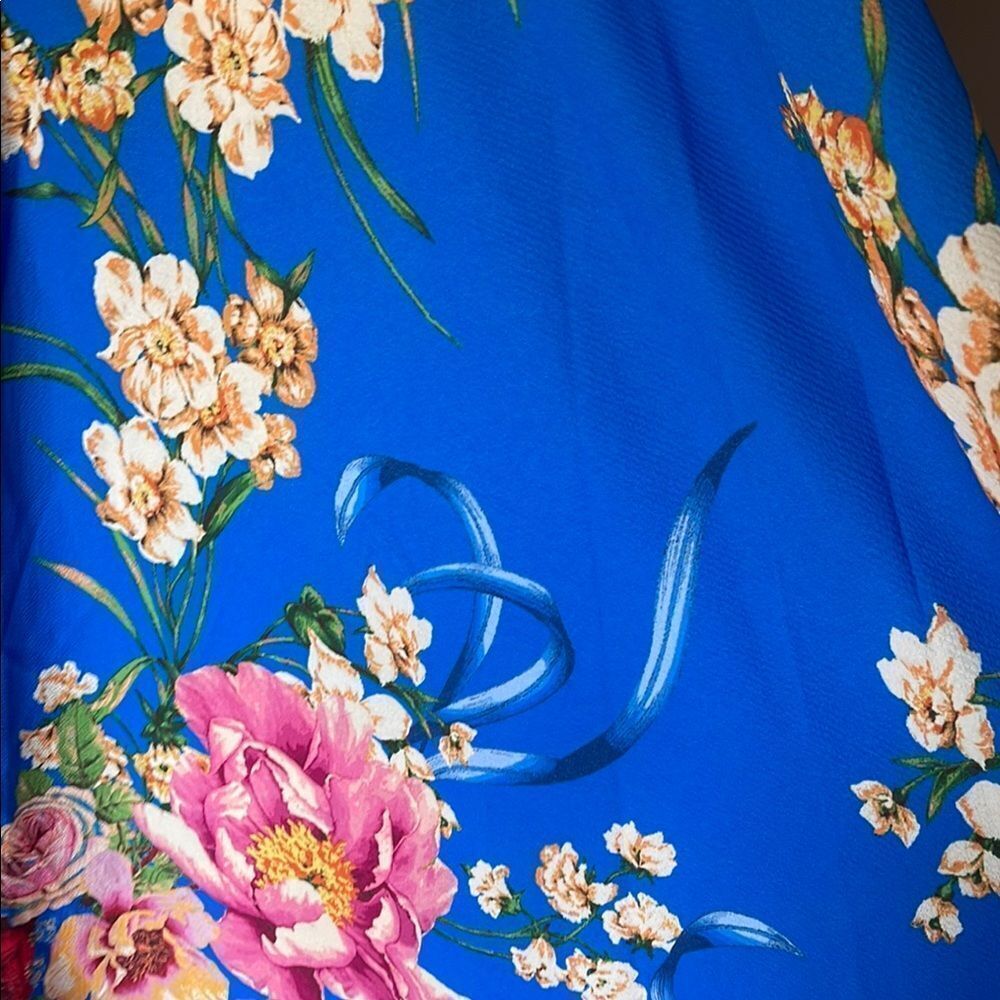 Floral Blue Maxi Dress - Picture 4 of 7